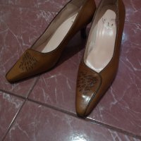 Намалени Обувки MIMAPIES естествена кожа, снимка 2 - Дамски обувки на ток - 22798696