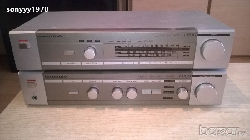 grundig-amplifier-за ремонт+grundig-tuner-здрав-внос швеицария, снимка 1