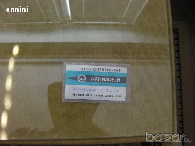 продавам  операционни игли  производство   гдр, снимка 1