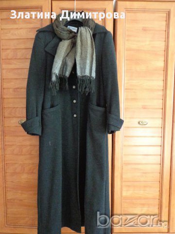 дълго дамско вълнено палто, снимка 5 - Палта, манта - 16689006