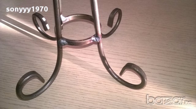 Голям метален свещник-36/36см-внос швеицария, снимка 13 - Антикварни и старинни предмети - 13487854