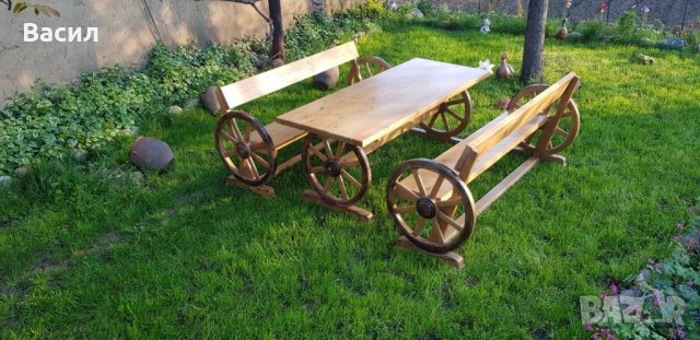 Маси и пейки баварски, снимка 6 - Градински мебели, декорация  - 24549716