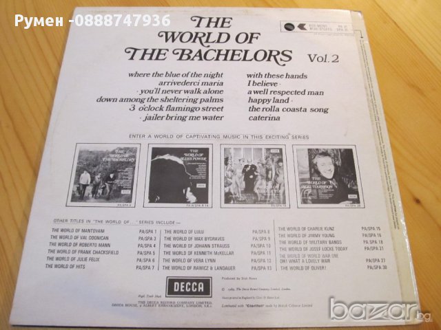 Грамофонна плоча The Lord of Bachelors vol2 изд. DECCA GERMANY 68 г., снимка 4 - Грамофонни плочи - 13718202