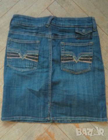 къса дънкова пола, снимка 2 - Поли - 25451702