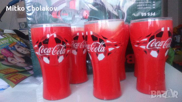 Продавам комплект 6 броя чаши Coca-Cola EURO 2016, снимка 6 - Чаши - 25244074