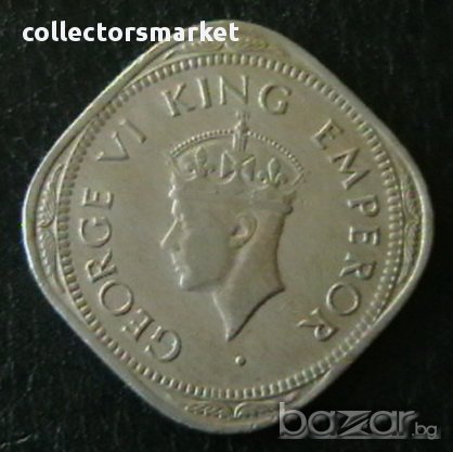 2 анна 1947, Индия, снимка 2 - Нумизматика и бонистика - 16877349