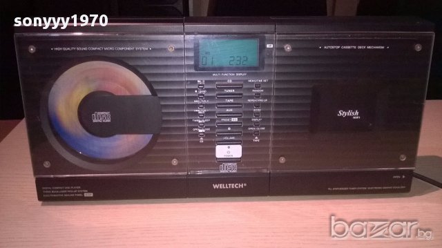 weltech-cd/deck/tuner/amplifier/aux-внос швеицария, снимка 2 - Ресийвъри, усилватели, смесителни пултове - 12665539