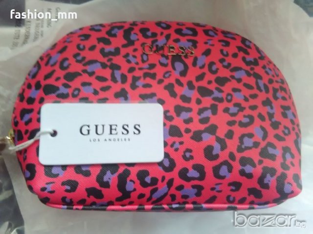 Оригинален несесер чанта Guess leopard, снимка 2 - Чанти - 20797064