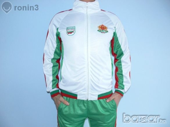 Мъжки спортен екип БЪЛГАРИЯ 485, бяло, зелено, червено, полиестер. , снимка 11 - Спортни дрехи, екипи - 7292112