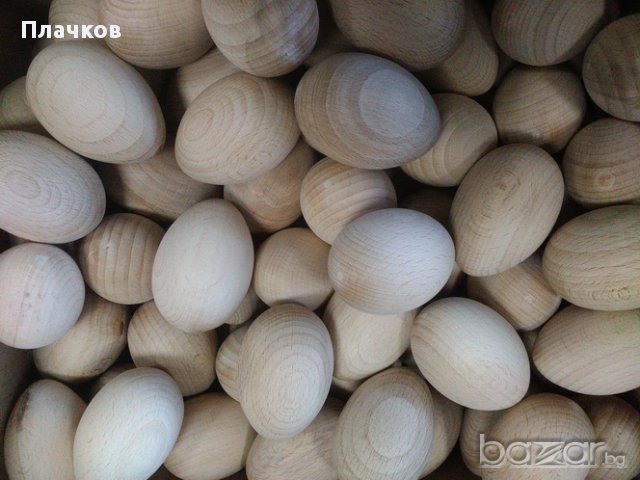 дървено яйце, снимка 1 - Декорация за дома - 13970811