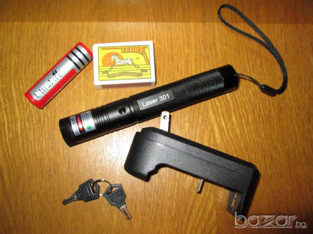 Мощен зелен лазер с литиево йонна батерия, снимка 9 - Други игри и конзоли - 6999530