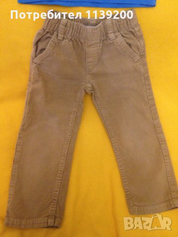 2-3г. бежови джинси и нов потник с хамелеон, снимка 5 - Детски панталони и дънки - 22851067