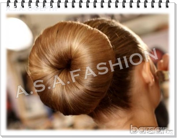 Подложка-гъба за кок в три различни цвята, снимка 3 - Аксесоари за коса - 8333661