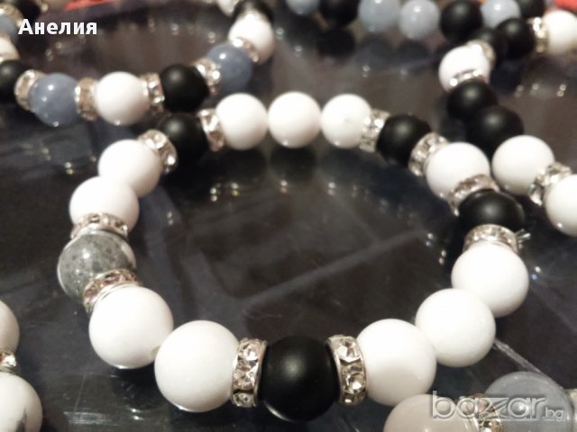 Гривна от естествени камъни за любов и енергия, снимка 2 - Гривни - 13546283