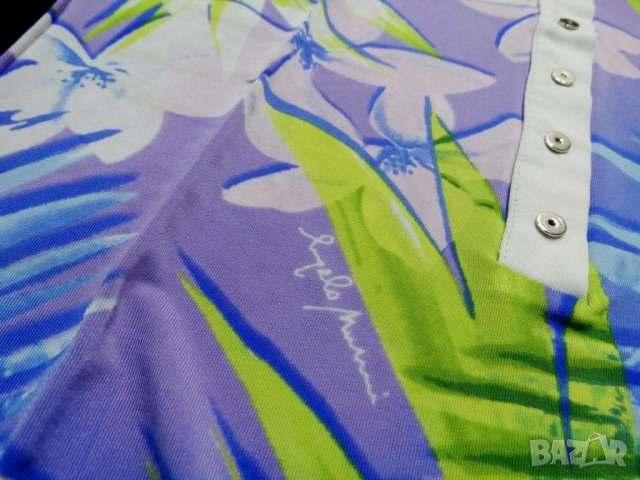 НОВА Angelo Marani Дамска Блуза Къс Ръкав 95% Естесвена Вискоза Size It 42 (S), снимка 4 - Блузи с дълъг ръкав и пуловери - 25520088
