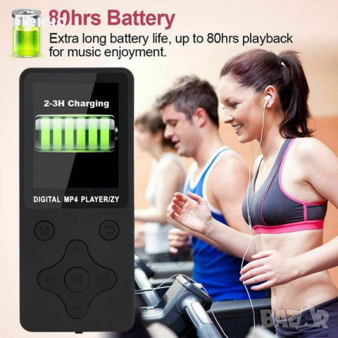 USB MP3 Player плеър 32GB с дигитален LCD екран за музика MP3 плейър MP4 70h Възпроизвеждане песни С, снимка 7 - MP3 и MP4 плеъри - 26064375