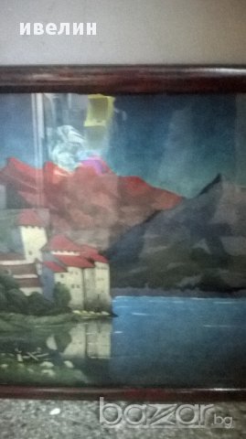 стара картина-пейзаж, снимка 6 - Картини - 16703652