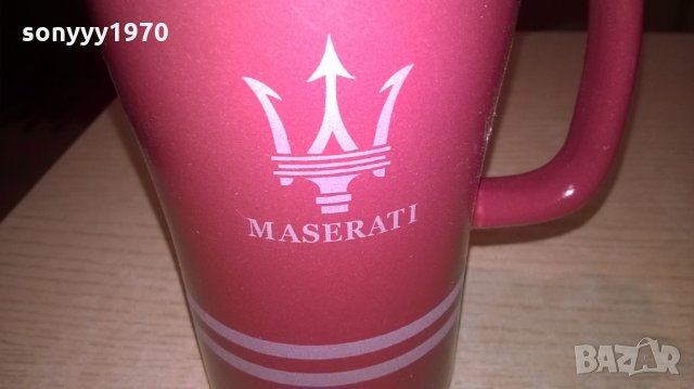 ❤️maserati-чаша керамика с капак-14х12х9см и лъжица-16см, снимка 13 - Колекции - 23334653