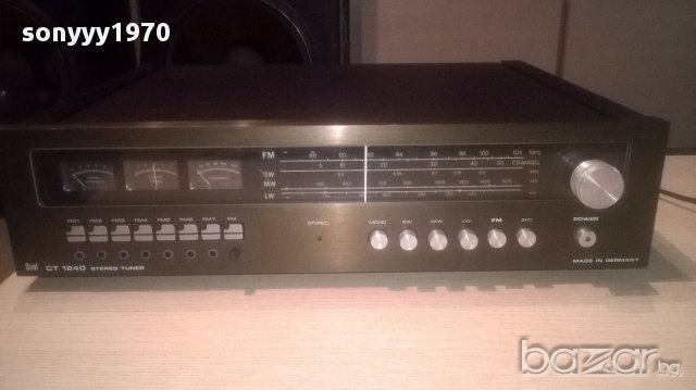dual ct1240 stereo tuner-made in germany-внос швеицария, снимка 2 - Ресийвъри, усилватели, смесителни пултове - 16192485