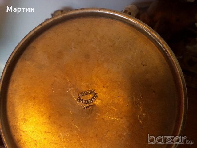 1926г. Посребрена масивна  - Кана - 1 бр. ( 777927) , снимка 3 - Други стоки за дома - 18307075