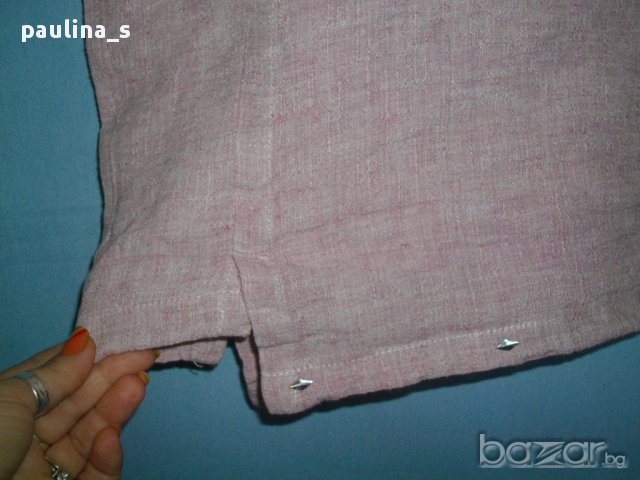 Ленена блузка "Salto" / голям размер , снимка 4 - Корсети, бюстиета, топове - 14661234