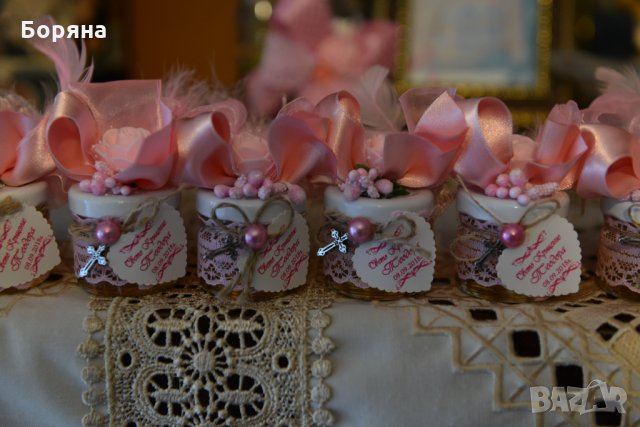 бурканчета с мед. подаръци за сватба, кръщене и други, снимка 7 - Фотографи - 11185528