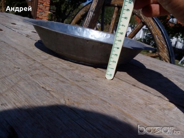 Бакърена,медна паница,чиния, снимка 2 - Антикварни и старинни предмети - 19333158