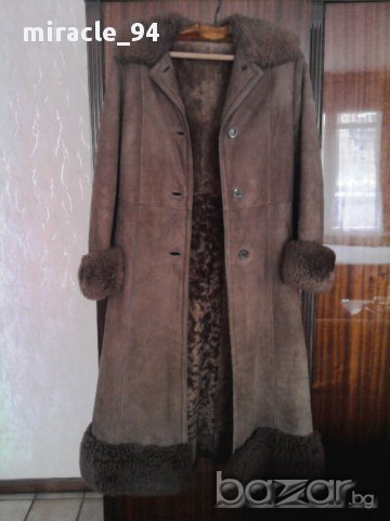 Нов дамски дълъг кожух от естествена кожа , снимка 7 - Палта, манта - 12748145