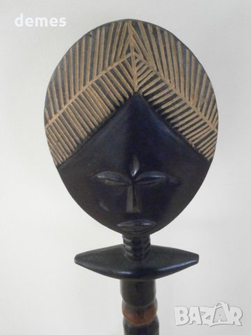  Мъжка и женска фигура Ашанти, Гана, снимка 5 - Колекции - 23589746