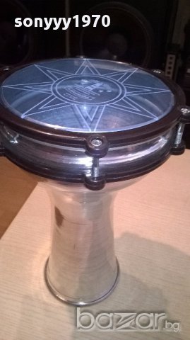 PARTY TIME-Тарамбука нова иноксова/метална 32х22 см-с врътки, снимка 12 - Ударни инструменти - 15733470