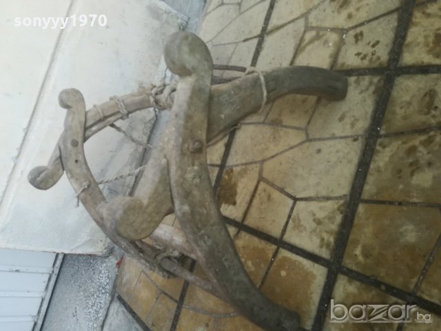 АНТИК-самар+стреме-ретро колекция-дърво и метал-антика-60х40х40см, снимка 12 - Антикварни и старинни предмети - 20958746