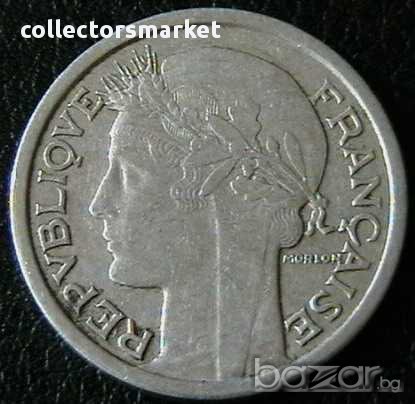 1 франк 1944(втори вариант), Франция, снимка 2 - Нумизматика и бонистика - 11681600