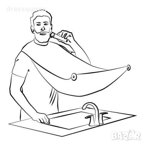 1927 Престилка за бръснене с вендузи за огледало, снимка 8 - Мъжка козметика - 23527428