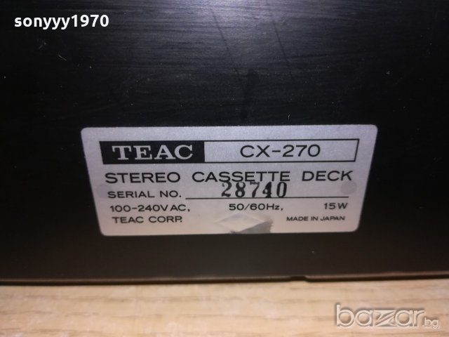 Teac cx-270-made in japan-нов внос швеицария, снимка 13 - Декове - 20565069