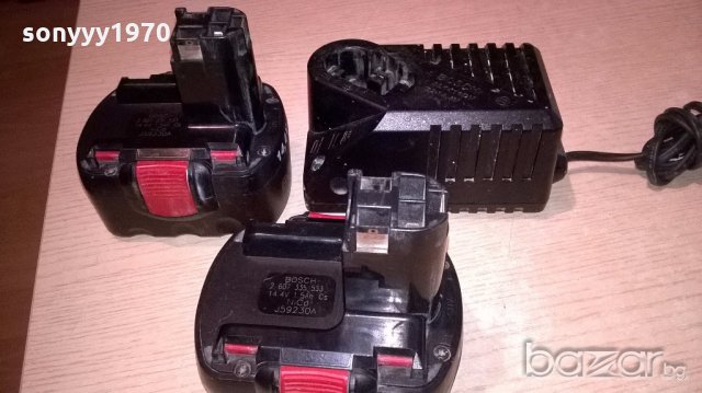 bosch зарядно и две батерии-внос швеицария, снимка 2 - Други инструменти - 19539247