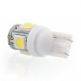 Габаритни диодни крушки /габарити/ T10 5050 W5w с 5 Smd Led ксеноново бели диода, снимка 3