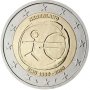 2 Евро монети (възпоменателни) емитирани 2009г (10г. на Икономически и Паричен съюз), снимка 12