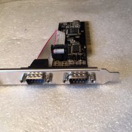 2 Serial Port PCI Card (2xCOM,PCI Slot), снимка 3 - Видеокарти - 15769147