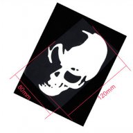 Код 24. Стикер Череп за Бмв / Skull, снимка 4 - Аксесоари и консумативи - 9659366