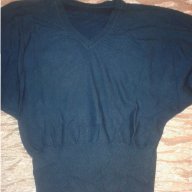 синя блуза, снимка 2 - Блузи с дълъг ръкав и пуловери - 17993527