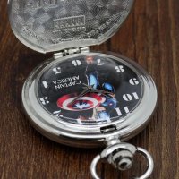 Нов Джобен часовник Капитан Америка звезда щит Марвел герой , снимка 4 - Други ценни предмети - 25043749