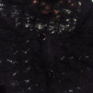 Черен комплект-пола и къса блуза букле на H&M;Черна къса жилетка, снимка 4 - Костюми - 16444096