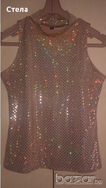 Блестящ топ+пола, снимка 1