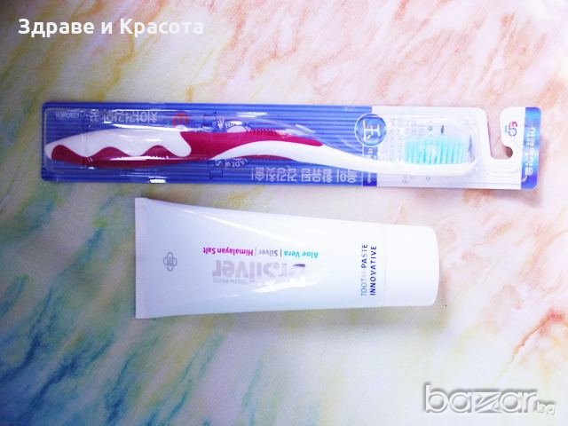 Паста за зъби Dr.Silver + четка за зъби с нано злато в промо пакет, снимка 1