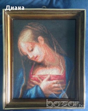 Гоблен "Молещата се Мадона" , снимка 1