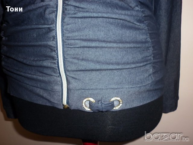 Спортно горнище имитация на дънки , снимка 4 - Блузи с дълъг ръкав и пуловери - 15908385