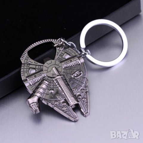 ✨ 🚀🥇 Millennium Falcon Star Wars Golden ключодържател + Отварачка от междузвездни войни!-Златна, снимка 7 - Други - 21593954