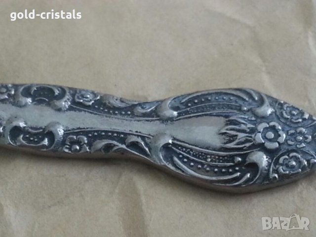 Ювелирна руска лъжичка много рядка, снимка 4 - Антикварни и старинни предмети - 24069660