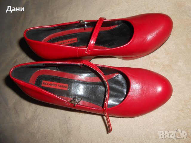 Дамски червени обувки Riccardo Farini, снимка 2 - Дамски ежедневни обувки - 25506821