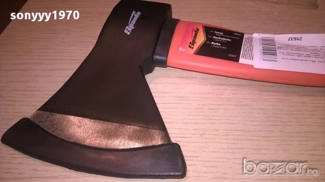 Яка брадва с фибро дръжка и гумена ръкохватка 40/15см/600гр, снимка 6 - Градински инструменти - 16367882